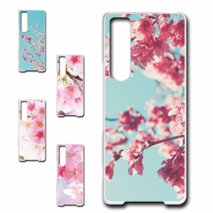 スマホケース Xperia 1 III SOG03 エクスペリア ワン マークスリー エスオージーゼロサン SO-51B 桜 ピンク 花柄 きれい 自然 人気 動物 