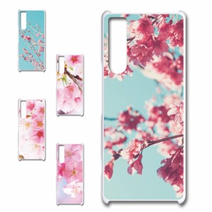 xperia 5ivスマホケース 桜 ピンク 花柄 自然 ハードケース 動物柄 エクスペリア5iv 携帯カバー ケース プリントケース 耐衝撃 けーす ハ