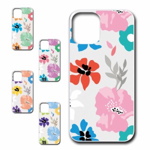 スマホケース iPhone13 アイフォン 花柄 オフホワイト かわいい おしゃれ 人気 オシャレ iPhone13用 花柄 オフホワイト柄 あいふぉん１３