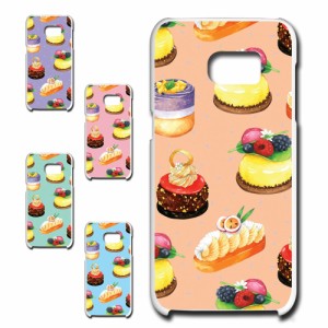 Galaxy S7 edge SCV33 ケース Galaxy S7 edge SC-02H スマホケース スイーツ お菓子 ギャラクシー ハードケース scv33 プリントケース 耐