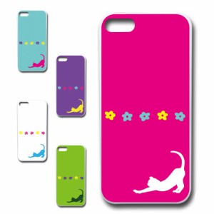 スマホケース iPhone5c アイフォンファイブシー 猫 ネコ ねこ シルエット きれい 贈り物 かわいい iphone5c おしゃれ 人気 オシャレ 映え