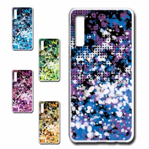 Galaxy A7 (2018／2019) ケース a7 ケース a72018 スマホケース ドット 派手 ぴったり ハードケース a72018 プリントケース ギャラクシー