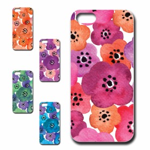 スマホケース iPhone5 アイフォンファイブ 花柄　きれい 贈り物 かわいい おしゃれ 人気 オシャレ 映え 携帯カバー ケース プリントケー