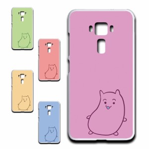 海外版 ZenFone 3 5.5インチ ZE552KL ケース おナスちゃん かわいい キャラクター オリジナル 茄子 スマホケース プリントケース ハード