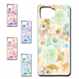 OPPO A73 ケース 花柄 ボタニカル調 可愛い エレガント おしゃれ flower プリントケース ハードケース 花 お洒落 人気のケース はながら 