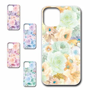 iPhone12mini ケース 花柄 ボタニカル調 可愛い エレガント おしゃれ flower プリントケース ハードケース 花 お洒落 人気のケース はな