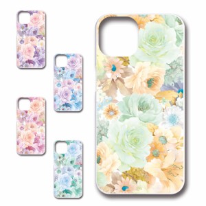 iPhone14 ケース 花柄 ボタニカル調 可愛い エレガント おしゃれ flower プリントケース ハードケース 花 お洒落 人気のケース はながら 