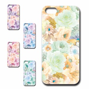 iPhone5 ケース 花柄 ボタニカル調 可愛い エレガント おしゃれ flower プリントケース ハードケース 花 お洒落 人気のケース はながら 