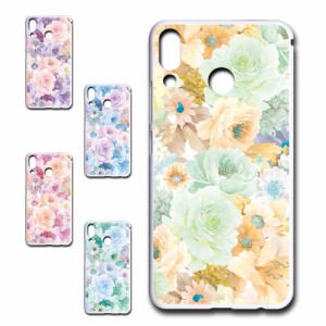 2018年製 ZenFone 5 ZE620KL ケース 花柄 ボタニカル調 可愛い エレガント おしゃれ flower プリントケース ハードケース 花 お洒落 人気