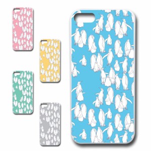 iPhone5c ケース ペンギン スマホケース 動物柄 ぺんぎん アニマル柄 プリントケース ハードケース かわいい どうぶつ 南極 北極 鳥類 ス