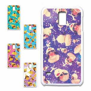 GALAXY S5 SCL23 ケース ガーガーちゃん アヒル グラサン サングラス かわいい あひる グラサンアヒル ハッピー プリントケース ハードケ