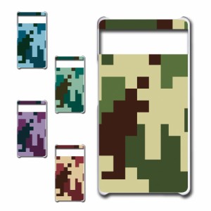 Google Pixel6 ケース 8bit風 迷彩 カモフラージュ 迷彩柄 カモフラージュ柄 プリントケース ハードケース 軍隊 アーミー ARMY けーす か