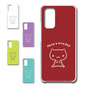 Xiaomi Redmi Note 11 2201117TY ケース キャラクター ネコ niceday おしゃれ かわいい 猫 シンプル スマホケース ハードケース プリント