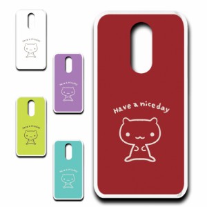 Disney Mobile on docomo DM-01K ケース キャラクター ネコ niceday おしゃれ かわいい 猫 シンプル スマホケース ハードケース プリント