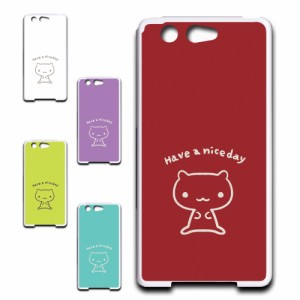 ARROWS SV F-03H ケース キャラクター ネコ niceday おしゃれ かわいい 猫 シンプル スマホケース ハードケース プリントケース ねこ ス