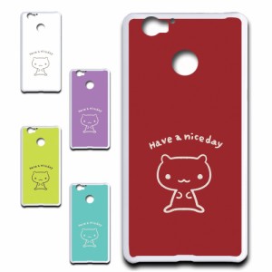 goo g07+ ケース キャラクター ネコ niceday おしゃれ かわいい 猫 シンプル スマホケース ハードケース プリントケース ねこ スマホカバ