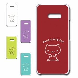 LG G8X ThinQ ケース キャラクター ネコ niceday おしゃれ かわいい 猫 シンプル スマホケース ハードケース プリントケース ねこ スマホ