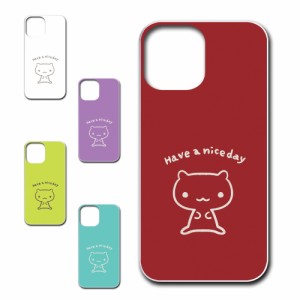 iPhone12ProMax ケース キャラクター ネコ niceday おしゃれ かわいい 猫 シンプル スマホケース ハードケース プリントケース ねこ スマ