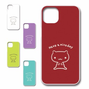 iPhone14Plus ケース キャラクター ネコ niceday おしゃれ かわいい 猫 シンプル スマホケース ハードケース プリントケース ねこ スマホ