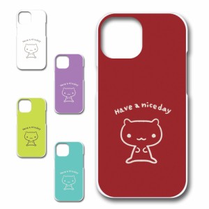 iPhone15 ケース キャラクター ネコ niceday おしゃれ かわいい 猫 シンプル スマホケース ハードケース プリントケース ねこ スマホカバ