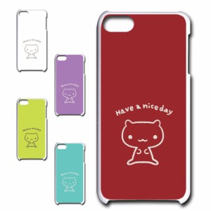 IPodTOUCH6 ケース キャラクター ネコ niceday おしゃれ かわいい 猫 シンプル スマホケース ハードケース プリントケース ねこ スマホカ