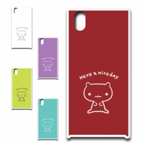 MONO MO-01K ケース キャラクター ネコ niceday おしゃれ かわいい 猫 シンプル スマホケース ハードケース プリントケース ねこ スマホ