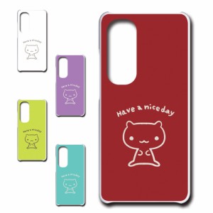 Xiaomi Mi Note 10 Lite ケース キャラクター ネコ niceday おしゃれ かわいい 猫 シンプル スマホケース ハードケース プリントケース 