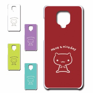 Xiaomi Redmi Note 9S ケース キャラクター ネコ niceday おしゃれ かわいい 猫 シンプル スマホケース ハードケース プリントケース ね