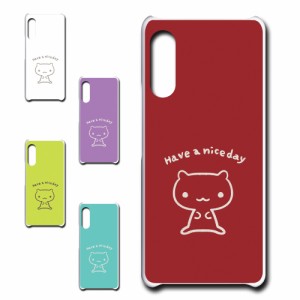 RakutenHand ケース キャラクター ネコ niceday おしゃれ かわいい 猫 シンプル スマホケース ハードケース プリントケース ねこ スマホ