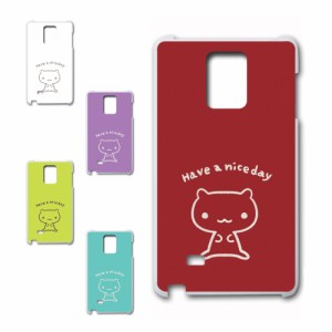 GALAXY Note Edge SCL24 ケース キャラクター ネコ niceday おしゃれ かわいい 猫 シンプル スマホケース ハードケース プリントケース 