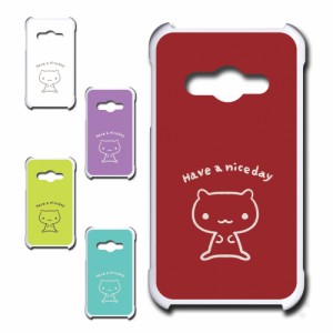 GALAXY Active neo SC-01H ケース キャラクター ネコ niceday おしゃれ かわいい 猫 シンプル スマホケース ハードケース プリントケース