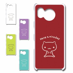 AQUOS sense7 SHG10 ケース キャラクター ネコ niceday おしゃれ かわいい 猫 シンプル スマホケース ハードケース プリントケース ねこ 