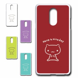 LG Stylo4 ケース キャラクター ネコ niceday おしゃれ かわいい 猫 シンプル スマホケース ハードケース プリントケース ねこ スマホカ