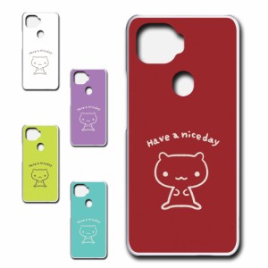 ZTE a1 ZTG01 ケース キャラクター ネコ niceday おしゃれ かわいい 猫 シンプル スマホケース ハードケース プリントケース ねこ スマホ