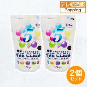 酸素系漂白除菌洗浄剤ファイブクリーン2個セット じゅん散歩 テレビ朝日 テレ朝通販 ロッピング 洗浄 除菌 漂白 消臭 脱脂