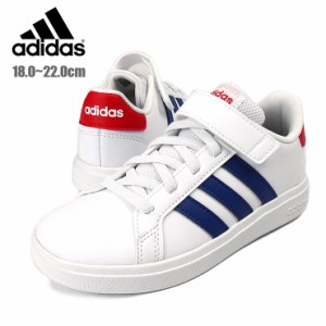 【箱アウトレット】adidas GRANDCOURT 2.0 EL K キッズ・ジュニア用スニーカーシューズ 18 19 20 21 22 アディダス GW6514 No.sh1597