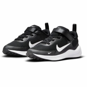 【箱アウトレット】NIKE REVOLUTION7(PSV) キッズ・ジュニア スニーカーシューズ FB7690 003 ナイキ 黒 ブラック ベルクロ No.sh1763