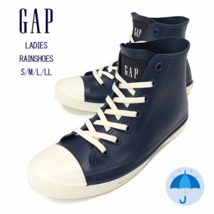 【箱アウトレット】GAP レインシューズ レディース ブラック S M L LL GPL22355 ギャップ レインブーツ 長靴 スニーカー No.sh1769