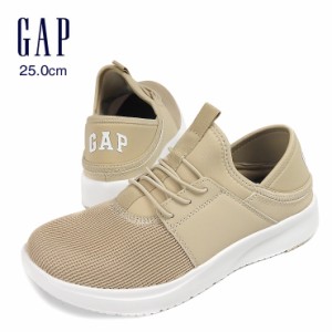 【箱アウトレット】GAP スリッポンシューズ メンズ レディース ベージュ 25 GPU22321 ギャップ ローカット スニーカー バブーシュ sh1908