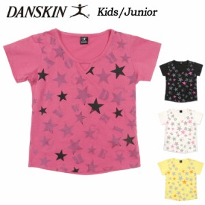 DANSKIN ダンスキン ジュニア用半袖Tシャツ DA74164G 女の子 女児 子供 半そで ダンス ヨガ 吸汗 速乾 【メール便可】 No.9546