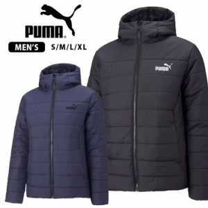 【大きいサイズあり】PUMA ESS フーデッドパデッドジャケット メンズ  ブラック ネイビー S M L XL プーマ ダウンジャケット No.2403