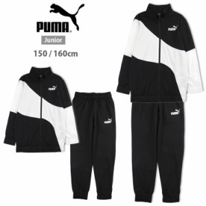 PUMA POWERキャットポリトリコットスーツ上下セット キッズ・ジュニア 150 160 675812 プーマ パワー トレーニングウェア 黒 ブラック No