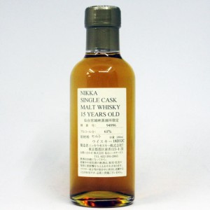 NIKKA WHISKY 原酒15年 仙台宮城峡蒸留所限定 61度 180ml （箱なし）