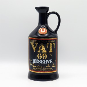 【レトロ】VAT69 12年 リザーブ 陶器ボトル 43度 750ml （替え栓なし・箱なし）