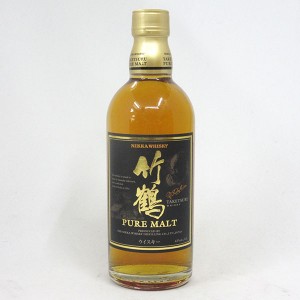 【500mlサイズ】竹鶴NV 黒ラベル ピュアモルト 43度 500ml （箱なし）