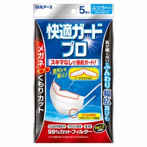 白元アース 快適ガードプロ プリーツタイプ ふつうサイズ 5枚入