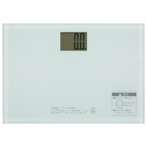 オーム電機 デジタル体重計 HBK-T102-W