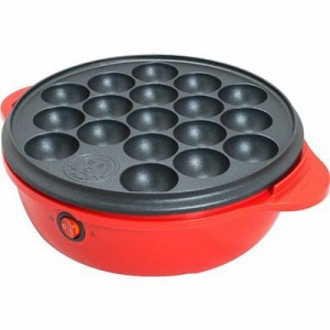 フィフティ たこ焼き器 レッド PT-193