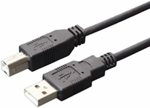 ミヨシ USB2.0ケーブル USB AtoB ブラック 1m USB-N10/BK