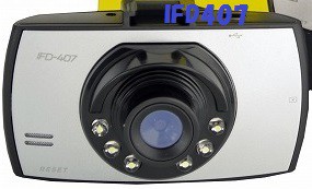 アウトレット 2.4インチ車載カメラ ドライブレコーダー 30万画素 IFD407 (シルバー) 　夏休み　アウトレット